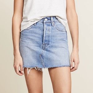 Levi’s Deconstructed Skirt Denim Size 30